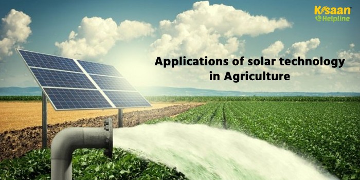 Applications of solar technology in agriculture